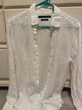Perry Ellis 100% linen button down